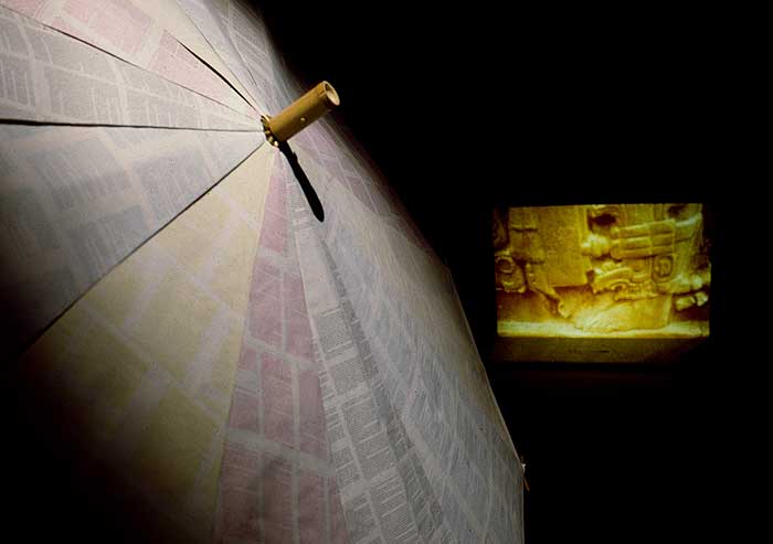 Robinson Crusoe's Umbrella and Footprint