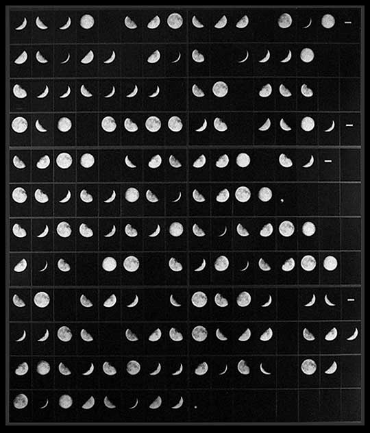 Sentence made with the Lunar Alphabet